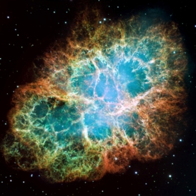Light from the Crab Nebula (shown here in a Hubble Space Telescope photo) limits the possibilities for fluid spacetime. NASA/ESA/ASU/J. Hester