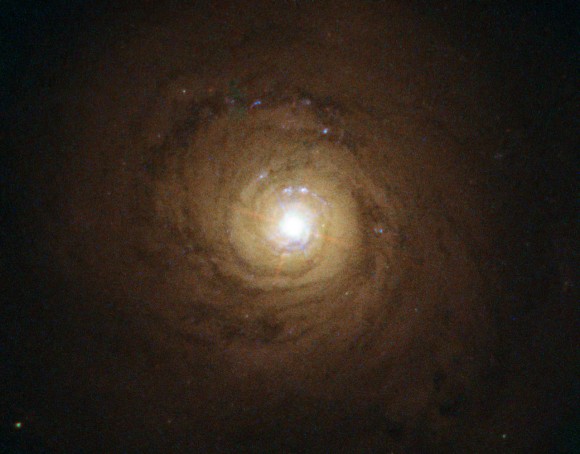 A Hubble Space Telescope image of NGC 5548. (Credit: ESA/Hubble and NASA. Davide de Martin)