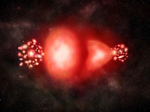"The dark matter seems to 'know' how the visible matter is distributed. They seem to conspire with each other such that the gravity of the visible matter at the characteristic radius of the dark halo is always the same," said Dr. Benoit Famaey (Universities of Bonn and Strasbourg).