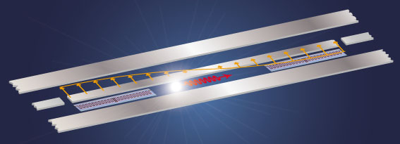 The device combines a superconducting microwave resonator to trap the photons and a circuit quantum electrodynamic qubit that's linked to the resonator.(Credit: Schoelkopf Lab, Yale)