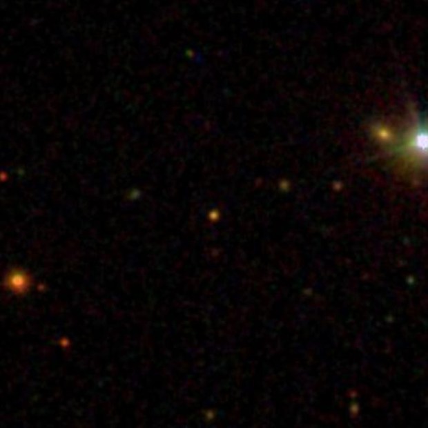 ULAS J0015+01 at the center of the photo. (Credit: NASA)