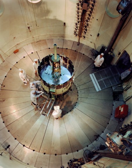  The International Sun-Earth Explorer-3 at NASA’s Goddard Space Flight Center before its launch. (Credit NASA)