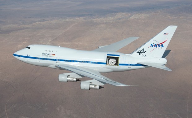 By sticking a 17-ton telescope into a Boeing 747, you can launch it up to 45,000 feet and get past 99 percent of our atmosphere's water vapor