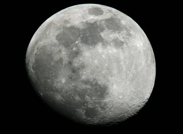 A new accurate map of the Moon has shown that it bulges slightly at one side and is flattened at the top and bottom - but how did it get this way? (Credit: NASA)
