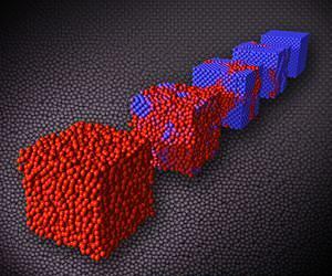 Materials can be described as being on a spectrum from a perfectly ordered crystal to a perfectly disordered anticrystal. (Credit: Liu, Goodrich, Nagel)