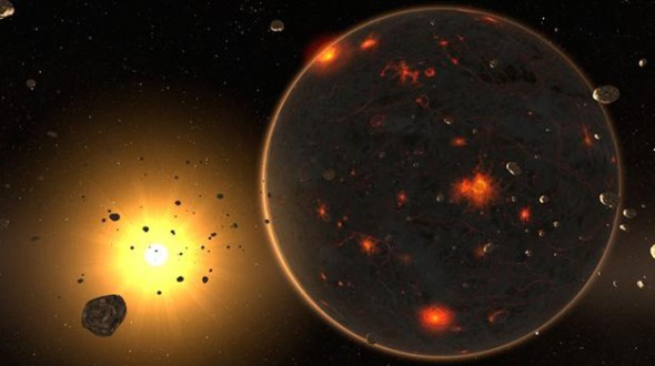 The team says that during this 500 million year period the planet likely experienced three to seven impacts by objects more than 300 miles wide. There were also as many as four impacts by titanic space rocks more than 600 miles across. If there had been any life on the Earth, a 600 mile wide monster asteroid probably would have wiped it out. Surprisingly, these impacts are compatible with the existence of liquid water on the surface as early as 4.3 billion years ago.