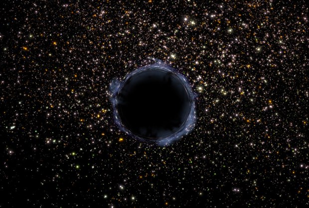 A star in a galaxy passes by a black hole closely enough to be destroyed once every 10,000 years. It is possible to detect the death of a star in a fairly distant galaxyas the destruction of a star generates a bright X-ray flare; it is only necessary to distinguish such a flare from other types of X-ray radiation. Because flares occur in a variety of astrophysical processes, the task of finding stars destroyed by black holes is quite complicated. (Credit: Sergei Sazonov)
