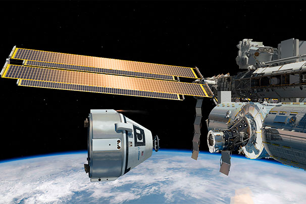 Boeing in among three companies bidding for the next NASA contract to take astronauts into space. The company is  offering its CST-100 space capsule in the competition. (Credit: Boeing)