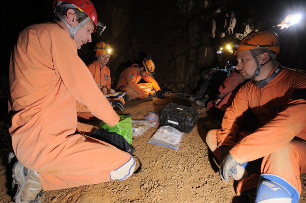 Astronauts will be working together, deep underground. (Credit: ESA—A. Romeo)