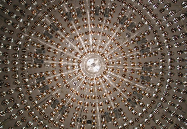  Inside the Borexino detector used to detect neutrinos from the sun. Credit Borexino Collaboration 