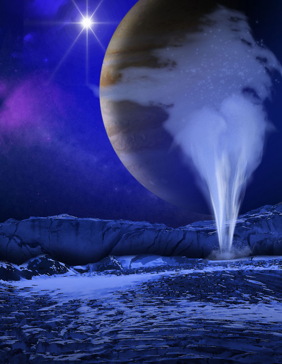 In 2013, huge active plumes containing water vapour being released from the surface of Jupiter’s moon Europa were discovered. This sensational find was made using the NASA/ESA Hubble Space Telescope. Europa has been a focus of extraterrestrial research for some time now, as there were clear indications that it harbors a liquid ocean beneath its icy crust. Now, it appears, the geysers have vanished. (Credit: K. Retherford, Southwest Research Institute, NASA/ESA/K.)
