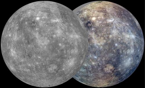 On Mercury a solar day is about 176 Earth days long. During its first Mercury solar day in orbit the MESSENGER spacecraft imaged nearly the entire surface of Mercury to generate a global monochrome map at 250 meters per pixel resolution and a 1 kilometer per pixel resolution color map. (Credit: NASA/JHU APL/CIW)