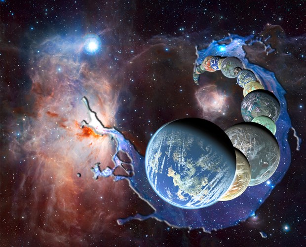 Planets form in the presence of abundant interstellar water inherited as ices from the parent molecular cloud. (Credit: NASA/JPL-Caltech/R. Hurt (SSC-Caltech)/ESO/J. Emerson/VISTA/Cambridge Astronomical Survey Unit)