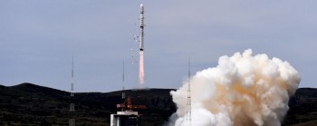 As usual for this type of satellite, the Chinese media is referring to the new satellite as ‘a new remote sensing bird that will be used for scientific experiments, land survey, crop yield assessment, and disaster monitoring.’ (Credit: NASA)