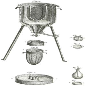 The world’s first ice-calorimeter, used in the winter of 1782-83, by Antoine Lavoisier and Pierre-Simon Laplace, to determine the heat involved in various chemical changes. (Credit: Wikipedia)